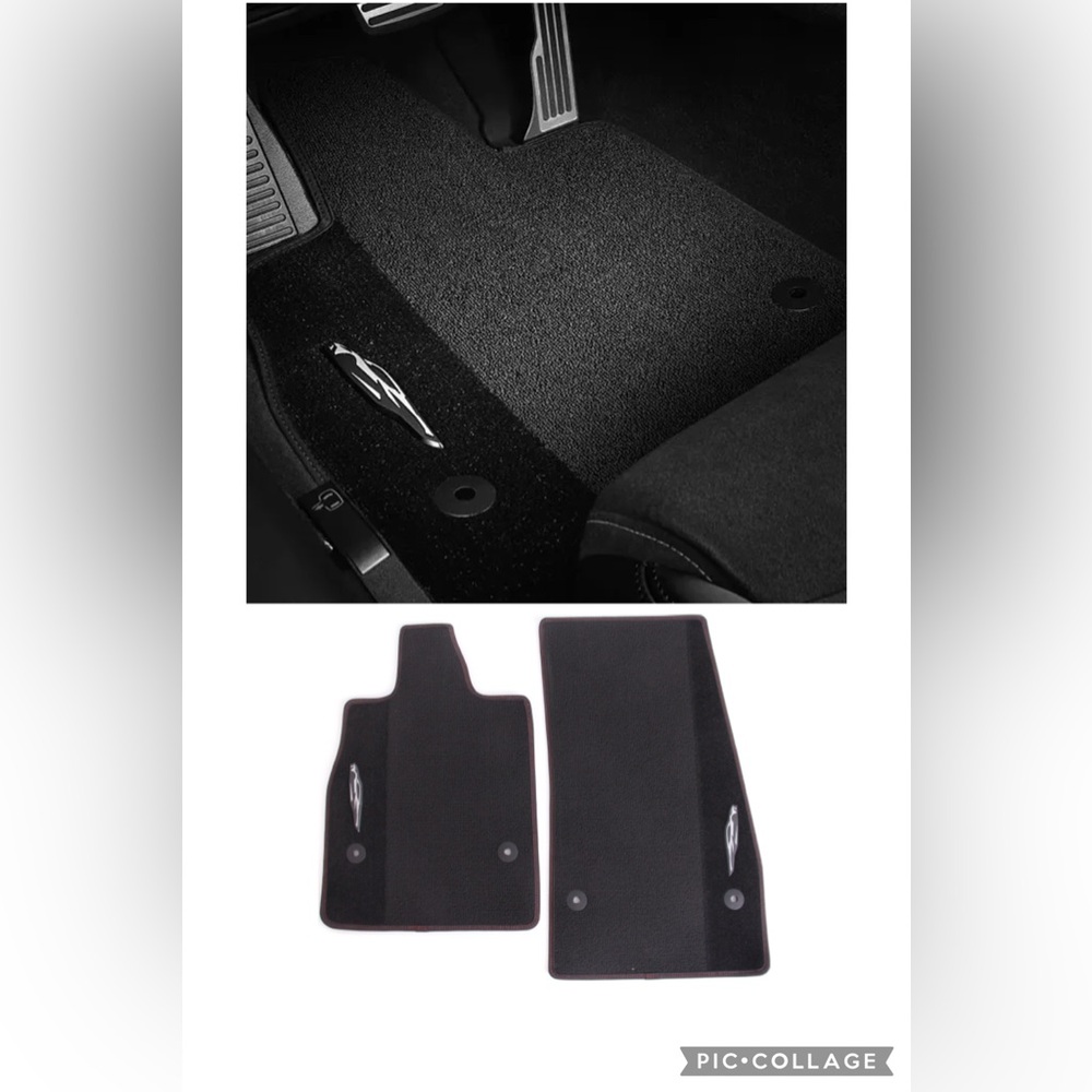 Black Chevrolet Corvette Stingray Floor Mats - NEW
